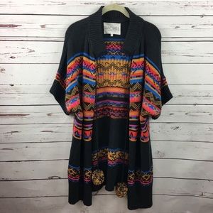 Rachel Roy Nordic open short sleeve cardigan